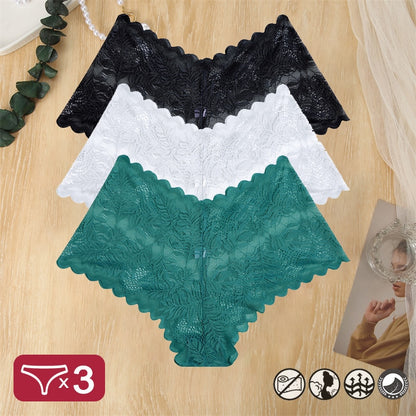 FINETOO 3PCS Lace Panties