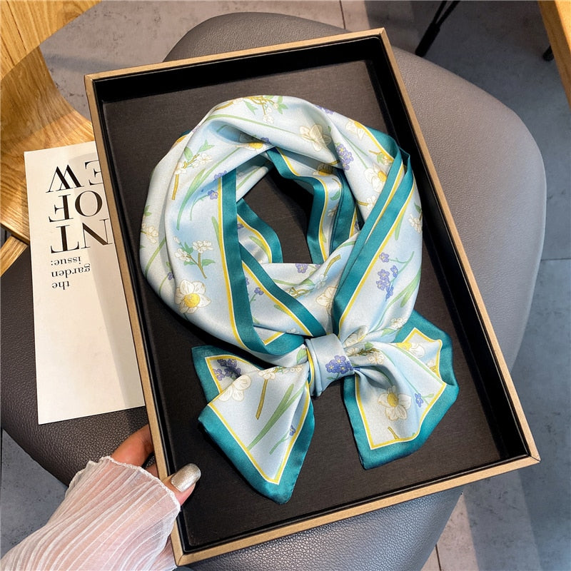 17*150cm Long Horse Silk Scarf