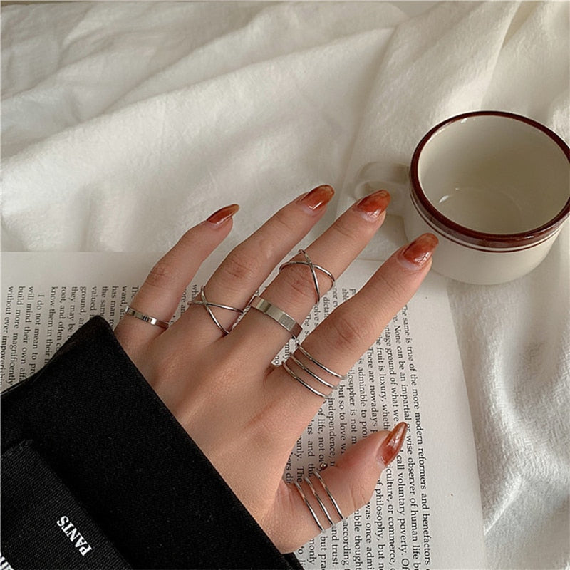 7pcs Fashion Rings for the Queen of Sheba