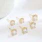 0.6-4 Carat 18K Gold 925 / Sterling Silver Moissanite Earrings