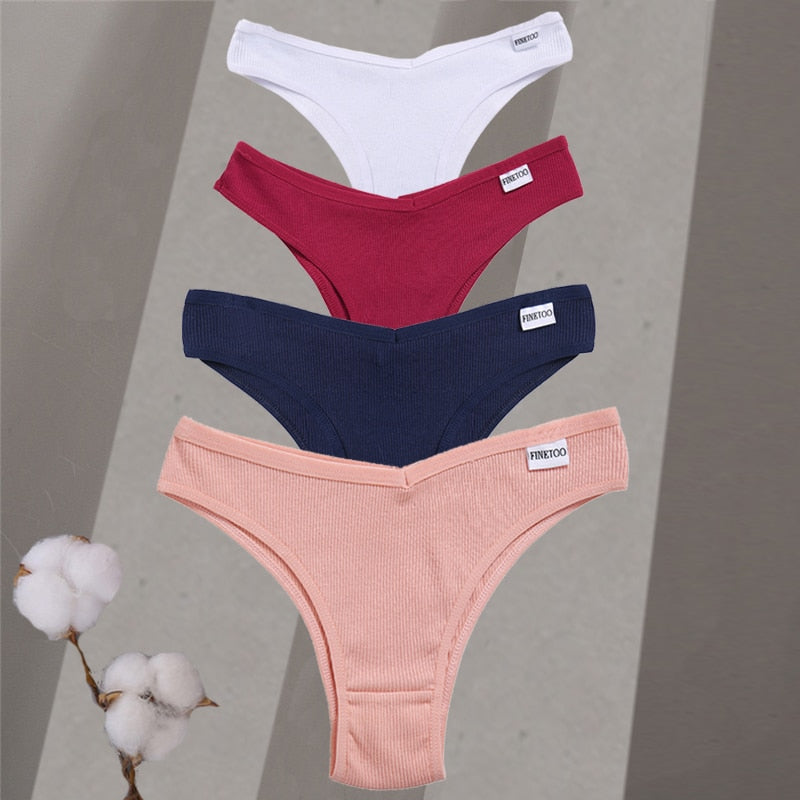 4 Pcs Set Cotton Lingerie