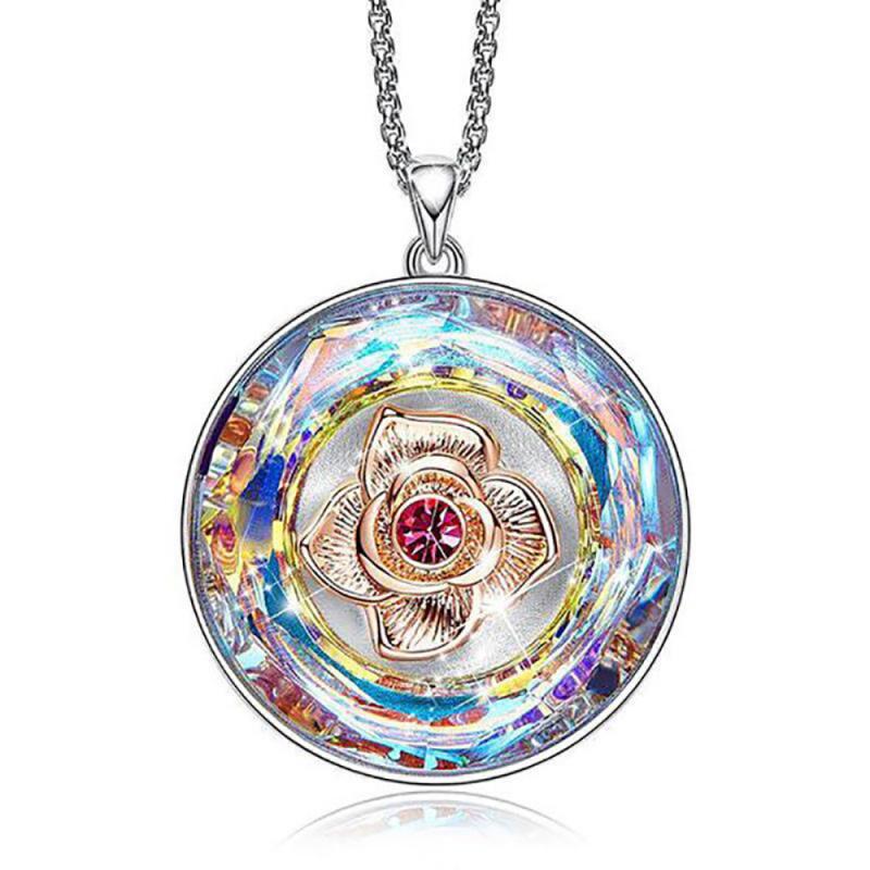 Tree of Knowledge Crystal Round Necklace