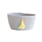 Cartoon Animals Hand Woven Storage Basket Kids Toys