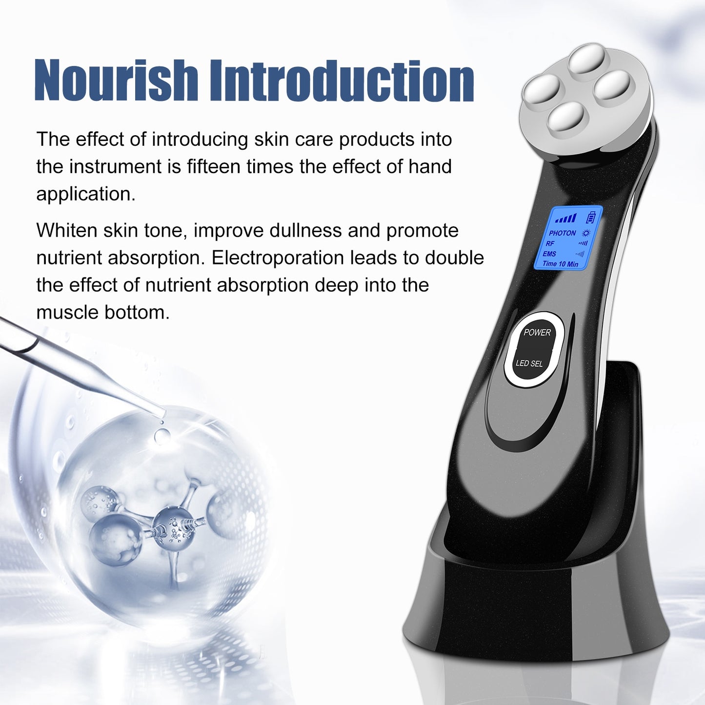 5 In 1 RF&EMS Radio Frequency Face Beauty Device