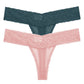 2 PCS/Set Lace Thongs