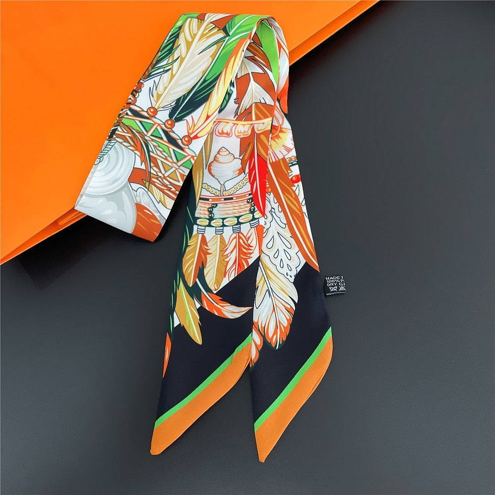 88*5cm Luxury Silk Skinny Handkerchief