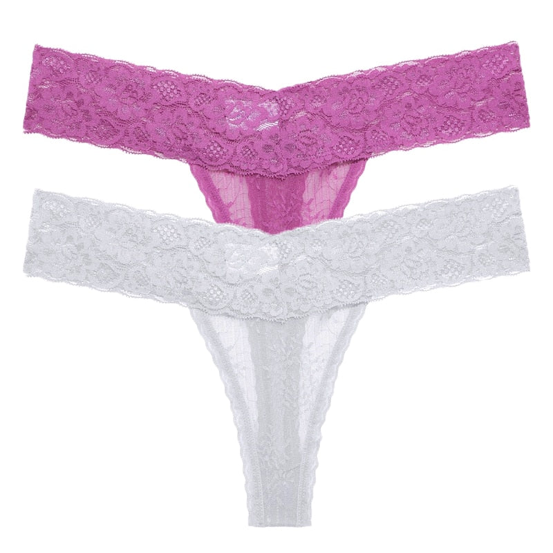 2 PCS/Set Lace Thongs