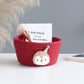 Cartoon Animals Hand Woven Storage Basket Kids Toys