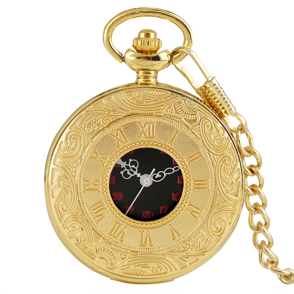 Vintage Pocket Roman Watches - Necklace Chain