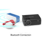 WEWATCH V56 1080P Full HD WiFi Bluetooth Built-in Speaker Video Projector for Outdoor & Home Cinema