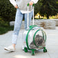 Pet Dog Cat Trolley Breathable  Suitcase  with Wheels