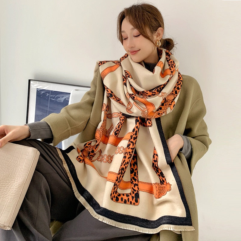 185*65cm Luxury Winter Cashmere Scarf