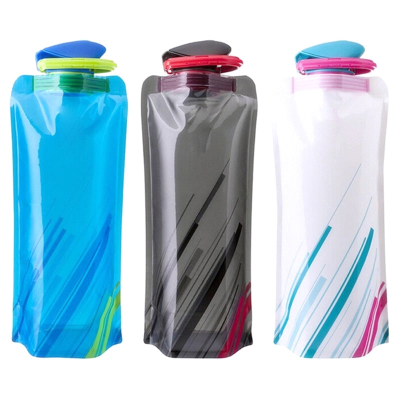 700mL Reusable Sports Travel Collapsible Bottle