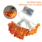 Autumn Maple Leaves Pumpkin Garland Led