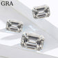 Emerald Cut D Color VVS1 Moissanite, GRA