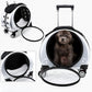 Pet Dog Cat Trolley Breathable  Suitcase  with Wheels