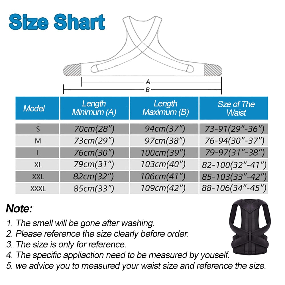 Posture Corrector Shoulder Support Belt Upper and Lower Back