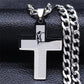 Jesus Stainless Steel Cross Necklace