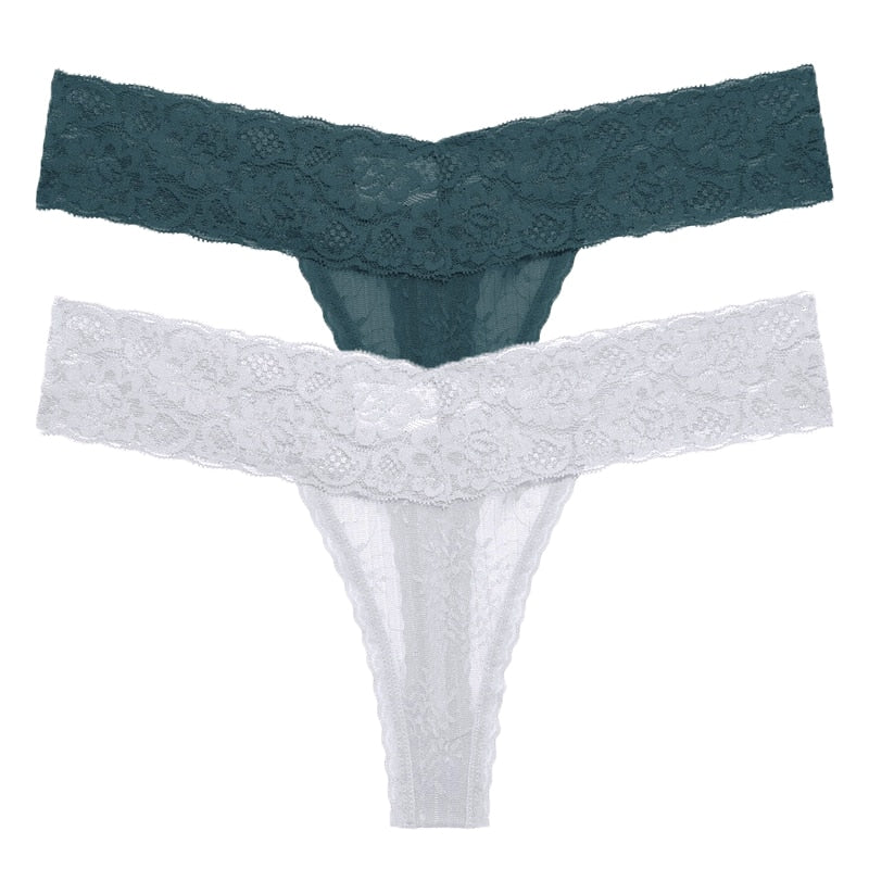 2 PCS/Set Lace Thongs