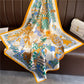 90*90cm Luxury Brand Colorful Twill Print Square Scarf