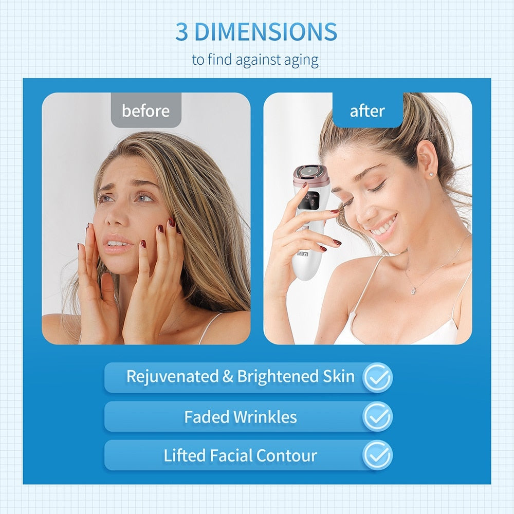 Mini HIFU Facial Skin Tightening Lifting Treatment RF EMS Modes