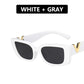 Retro Rectangle Brand Designer Vintage Small Frame Black Square Sunglasses