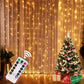 Curtain Lights Garland Merry Christmas Decorations