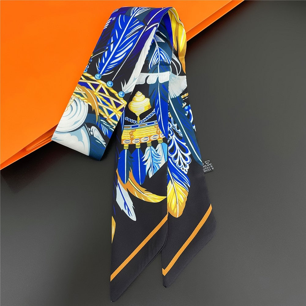 88*5cm Luxury Silk Skinny Handkerchief