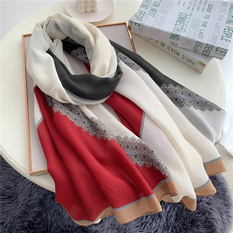 180*90cm New Design Fashion Print Scarf