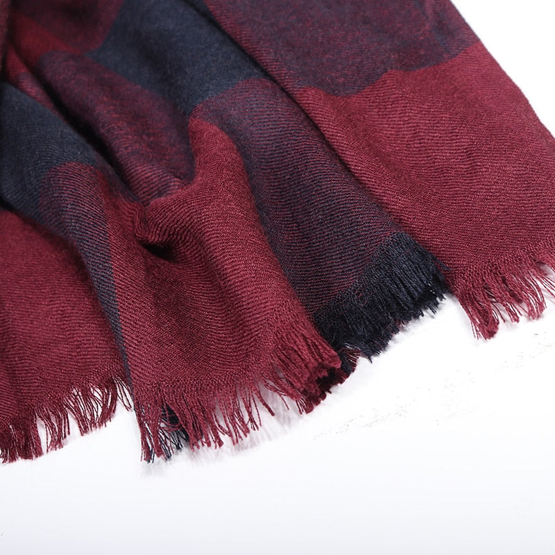 190*75cm Elegant Luxury Brand Real Wool Scarf