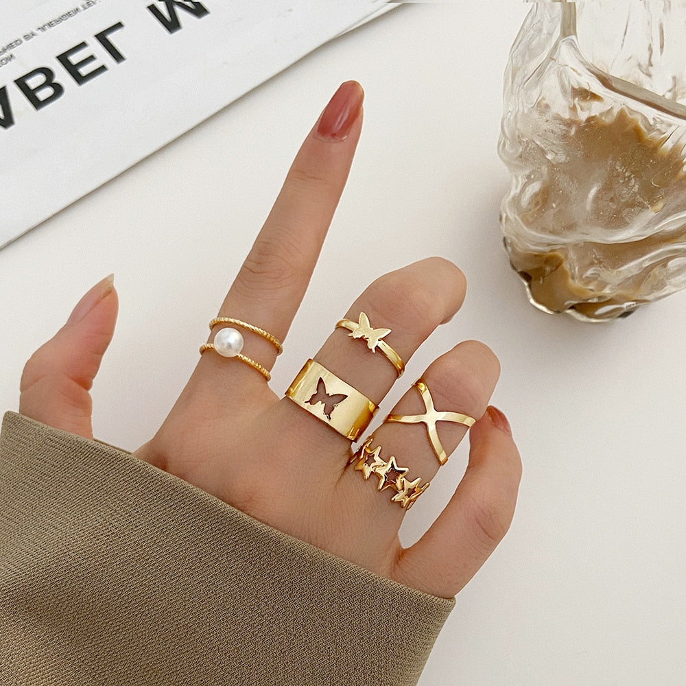 7pcs Fashion Rings for the Queen of Sheba