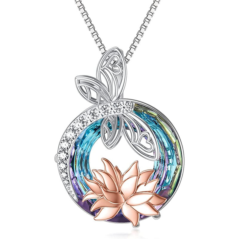 Tree of Knowledge Crystal Round Necklace