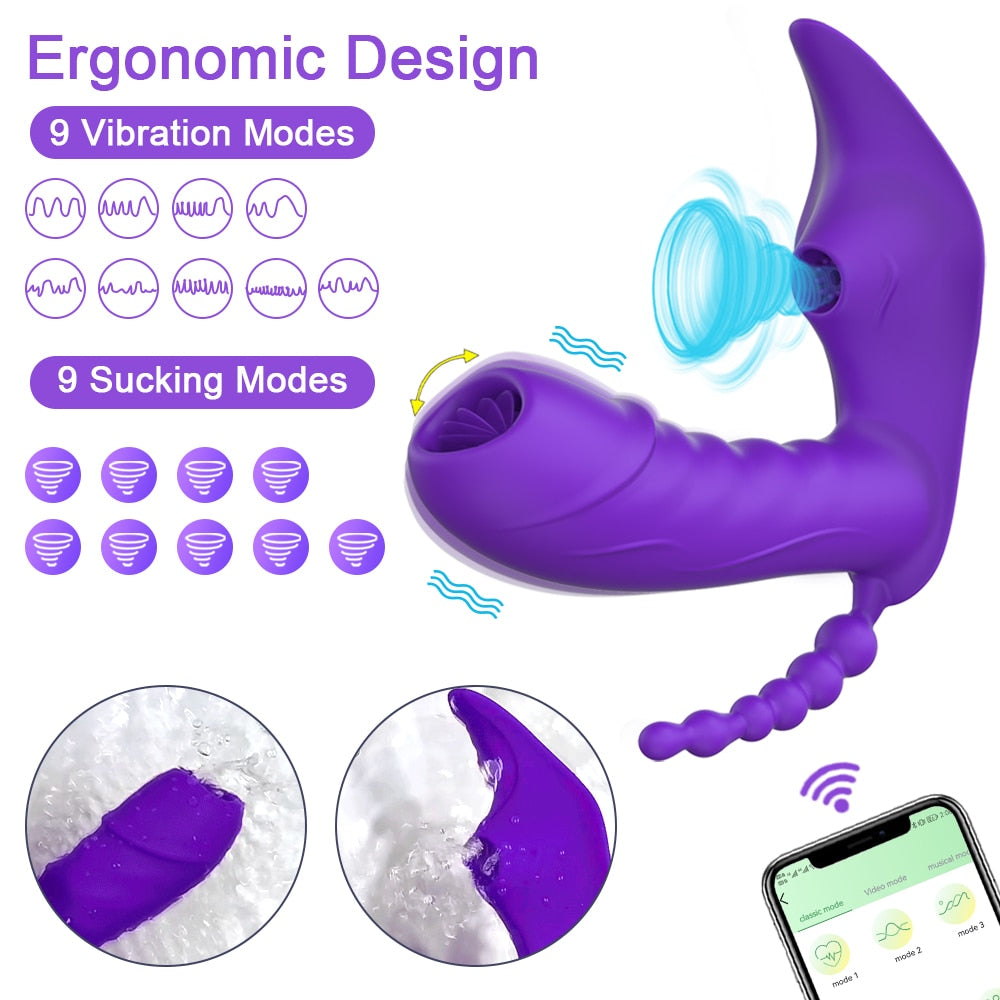 3 in 1 Bluetooth APP Vibrator Wireless