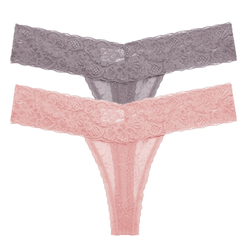 2 PCS/Set Lace Thongs