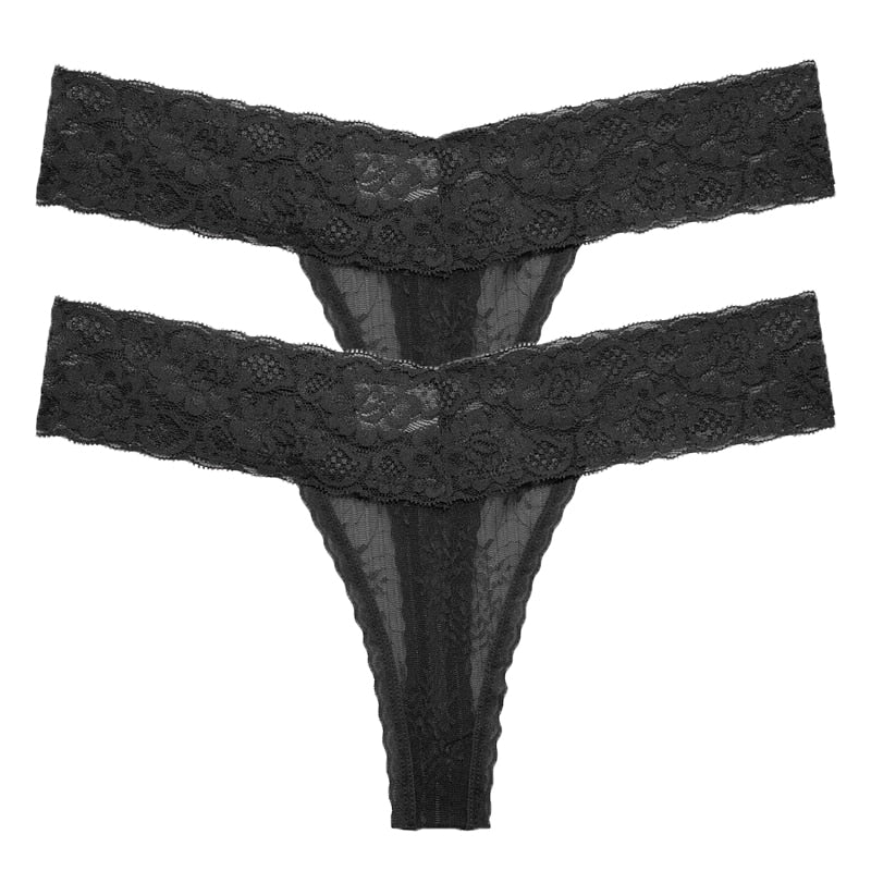 2 PCS/Set Lace Thongs