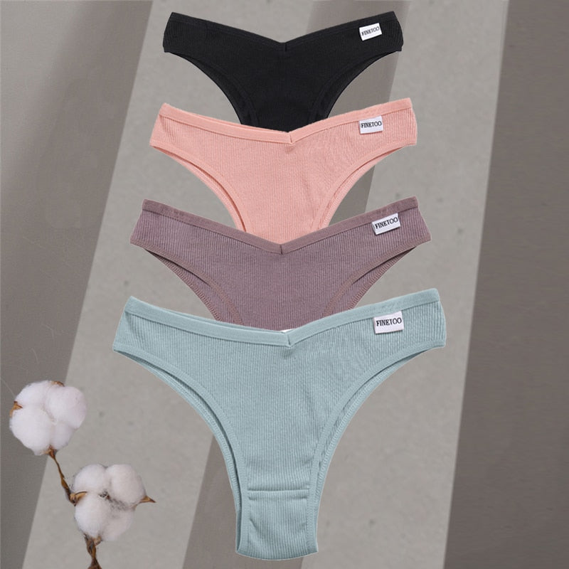 4 Pcs Set Cotton Lingerie