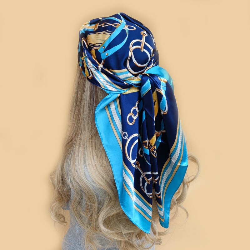 90*90cm Luxury Brand Square Scarf