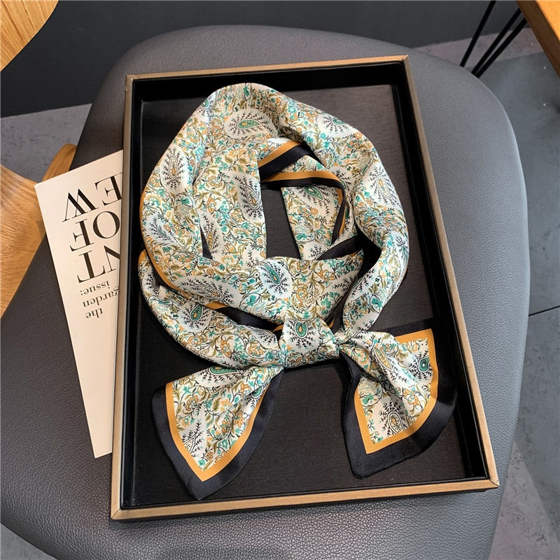 17*150cm Long Horse Silk Scarf