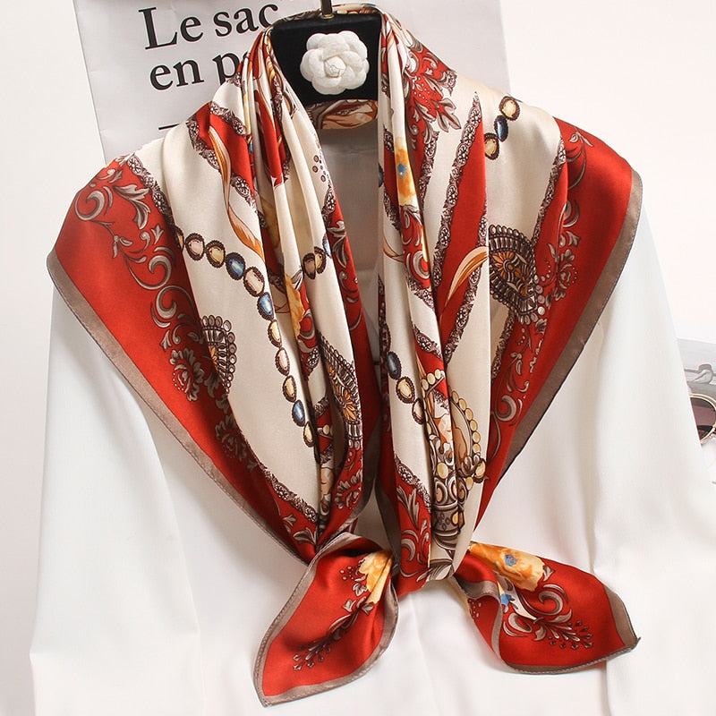 88*88cm 100% Natural Silk Square Scarf