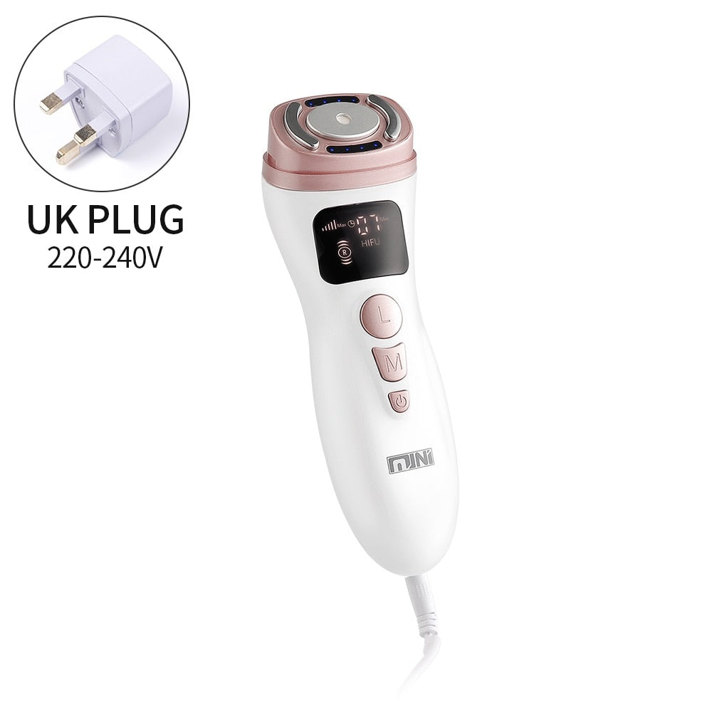 Mini HIFU Facial Skin Tightening Lifting Treatment RF EMS Modes