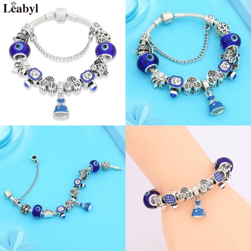 Leabyl Pink Enamel Crystal Bracelet