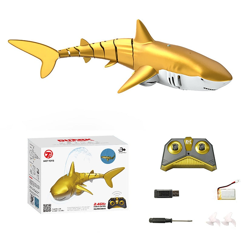 Sinovan Funny Shark Whale Spray Water Remote Control