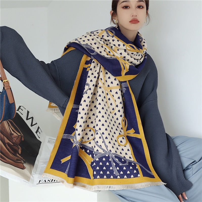 190x65cm, 69 Varieties New Winter Iron Tower imitation Cashmere Scarf