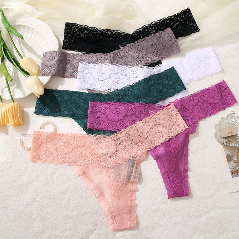 2 PCS/Set Lace Thongs