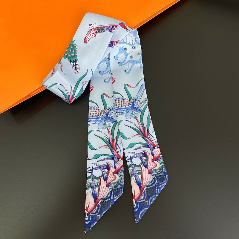 88*5cm Luxury Silk Skinny Handkerchief