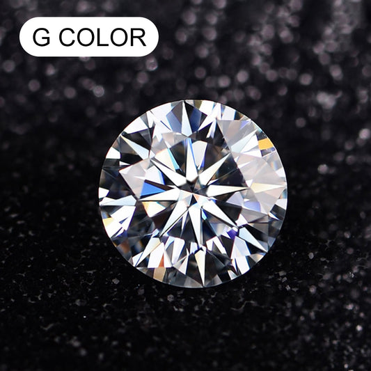 Round Cut G Color VVS1 Moissanite, GRA