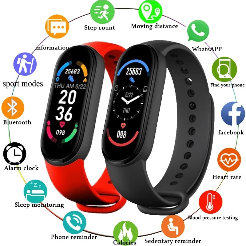 M6 Smart Watches For Apple, Xiaomi, Android