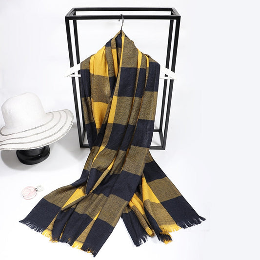 190*75cm Elegant Luxury Brand Real Wool Scarf