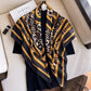 90*90cm Luxury Brand Colorful Twill Print Square Scarf