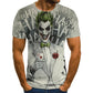 3D Printing Dark Evil Clown Pattern T-Shirts